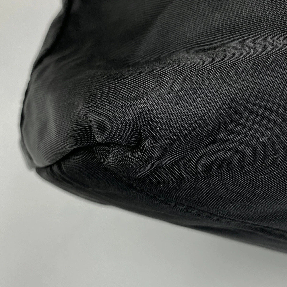Prada Logo Plate Tote Bag Shoulder Nero Black - Picture 2 of 6